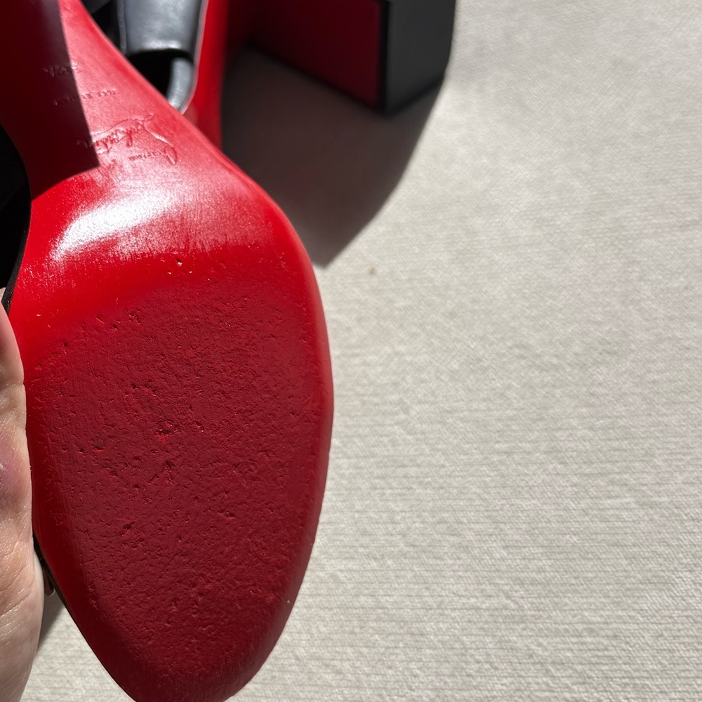 Christian Louboutin Patrouille 85mm Heels - Size 38.5 (WORN TWICE) - Picture 6 of 9